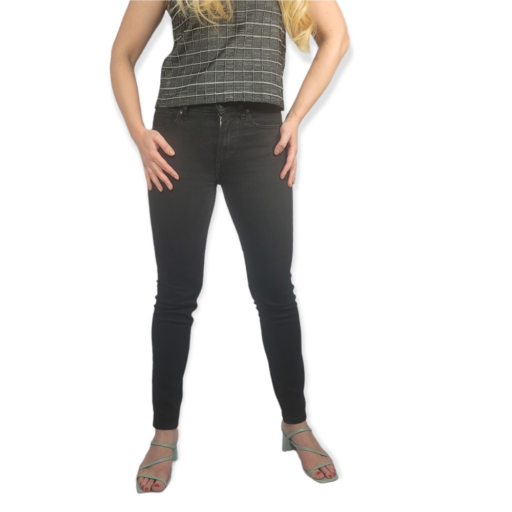 EVERLANE Black Denim Skinny Jeans Pants sz 25 R